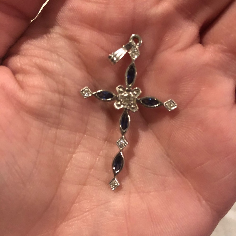 Sapphire and Diamond Cross